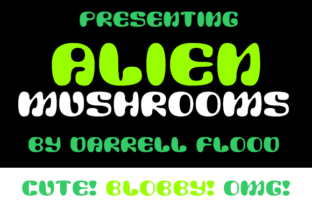 Alien Mushrooms: A Playful Display Font for Editorial Charm