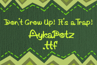 AykaPotz: A Whimsical Display Font for Digital Charm