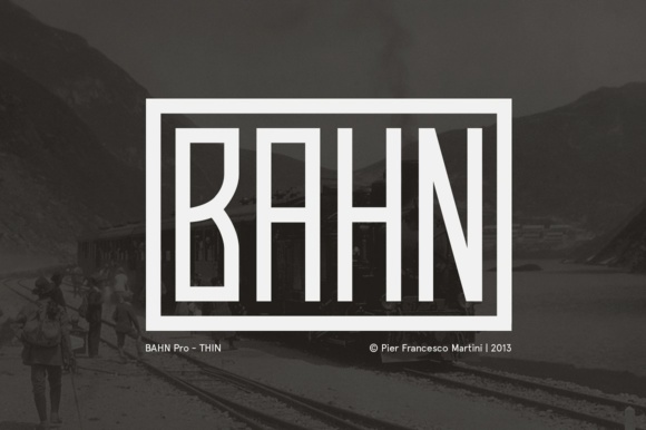 Bahn Pro Thin: A Tall Retro Display Font for Modern Web Design