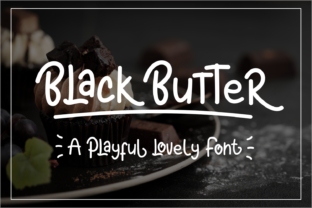 Black Butter: A Playful Display Font for Handmade Charm