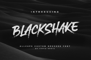 BlackShake: A Dry Brushed Font for Editorial Layouts