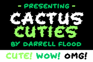 Cactus Cuties: A Spiky Display Font for Marketing Creatives