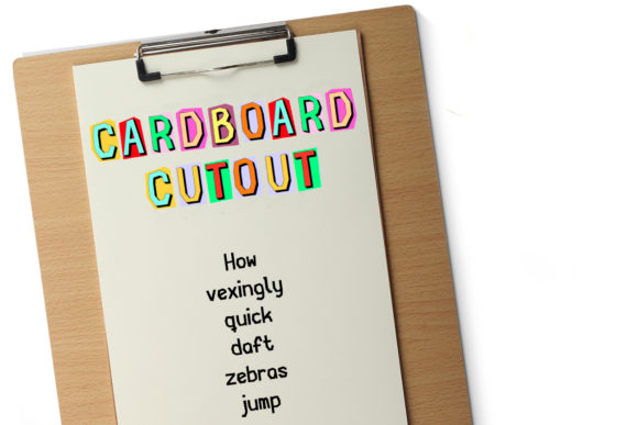 Cardboard Cutout: A Playful Display Font for Small Business Branding