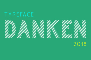 Danken: A Rounded Stripes Display Font for Editorial Calm