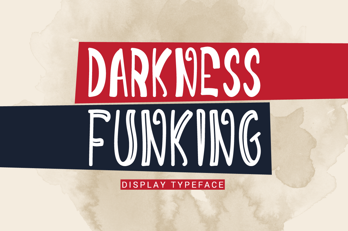 Darkness Funking: A Friendly, Professional Display Font for Small Businesses