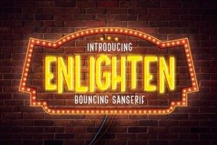 Enlighten: A Nostalgic Display Font That Stops Scrolling