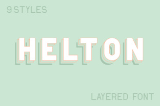 Helton: A Layered Display Font for Campaign Creatives