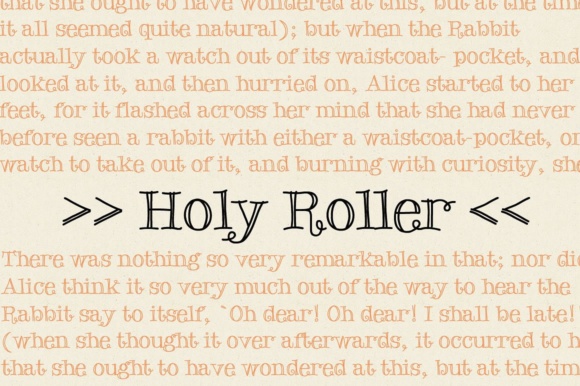 Holy Roller: A Friendly Display Font for Small Business Branding