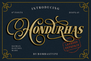 Hondurhas: A Luxurious Retro Display Font for Web Designers