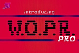 JVNE W.O.P.R: A Display Font That Makes Your Brand Instantly Memorable