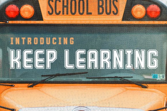 Keep Learning: A Sporty Display Font for Web Design