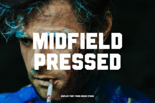 Midfield Pressed: A Display Font That Anchors Digital Brand Tone