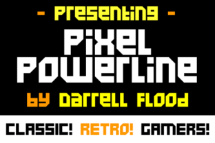 Pixel Powerline: The Angular Pixel Display Font for Campaigns