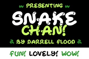 Snake Chan: A Playful Display Font That Makes Your Brand Memorable