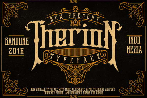 Therion Display Typeface for Business