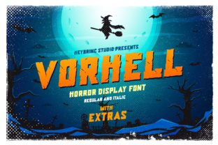 Vorhell: A Vintage Horror Font for Bold Branding Projects